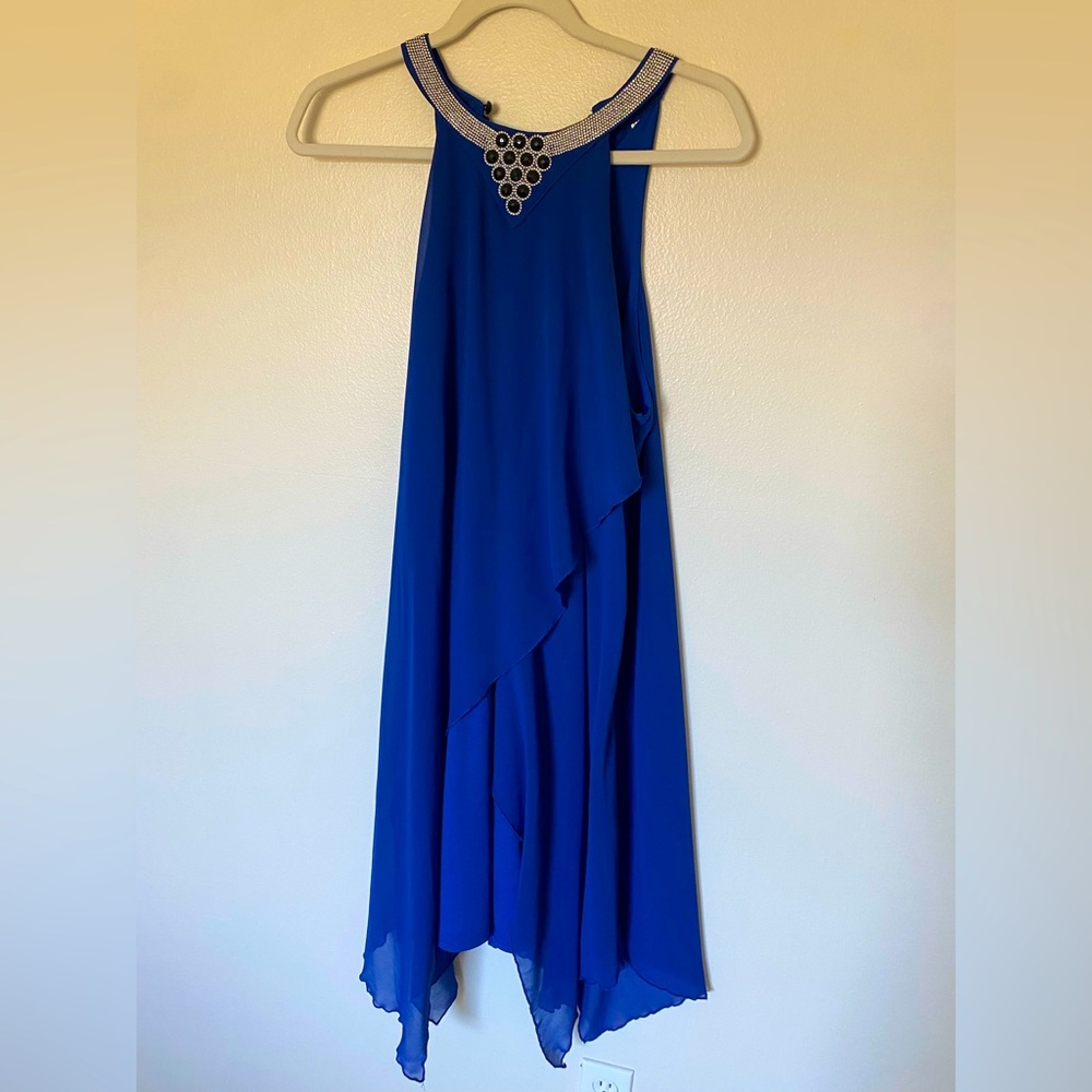 Cobalt blue flowy dress